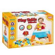 Zabawki interaktywne dla dzieci - WADER stolik wielofunkcyjny Play Table With Blocks - miniaturka - grafika 1