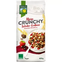 Crunchy czekoladowe z truskawkami i czarną porzeczką BIO 400 g Bohlsener Muehle - Płatki śniadaniowe i musli - miniaturka - grafika 1