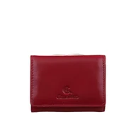 Portfele - Portfel skórzany damski czerwony PD2000cs165 RFID - miniaturka - grafika 1