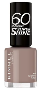 Rimmel, Szary lakier do paznokci, 60 seconds 810 Grungy Grey, 8 ml - Lakiery do paznokci - miniaturka - grafika 1