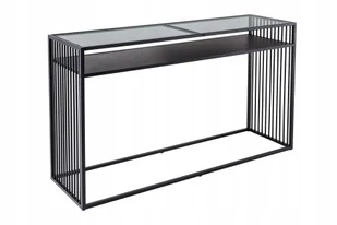 Konsola Architektura 120cm marmur przydymione szkło 43271 - Konsole i sekretarzyki - miniaturka - grafika 1