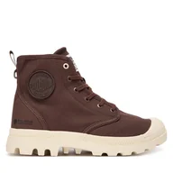 Botki damskie - Trapery Palladium Pampa Hi Zip Organic 79101-293-M Brązowy - miniaturka - grafika 1