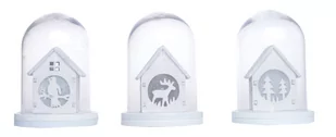 Domek ledowy mix 3 wz display 7x7x9cm - Ozdoby bożonarodzeniowe - miniaturka - grafika 1