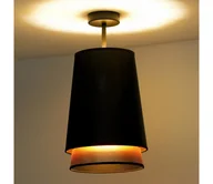 Lampy sufitowe - Duolla - Żyrandol natynkowy BELL SHINY 1xE27/15W/230V śr. 25 cm czarny/miedziany - miniaturka - grafika 1