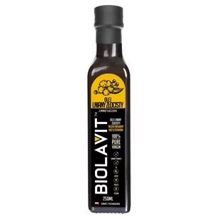 Biolavit Olej lniany złocisty zimnotłoczony - 250 ml - Zdrowa żywność - miniaturka - grafika 1