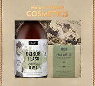 Zestawy kosmetyków damskich - Laq Zestaw Dzikus z Lasu: Żel 500 ml + Masełko do twarzy 50 ml + Kostka 85g - miniaturka - grafika 1