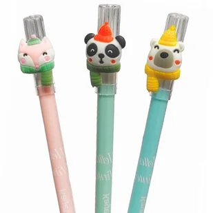 Kayet Długopisy wymazywalne zmazywalne 0,5mm 3szt Lis Miś Panda - Przybory szkolne Kayet Długopisy wymazywalne zmazywalne 0,5mm 3szt Lis Miś Panda - Przybory szkolne - miniaturka - grafika 1