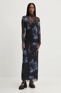 Desigual sukienka NUEVA ORLEAN kolor granatowy maxi rozkloszowana 24WWVK54 - Sukienki - miniaturka - grafika 1