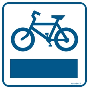 RA121 ŚCIEŻKA ROWEROWA, PN - PŁYTA PCV 1MM; (300X300MM) - Systemy ekspozycyjne i znaki informacyjne - miniaturka - grafika 1