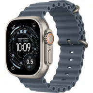 Smartwatch - Apple Watch Ultra 3 GPS + Cellular 49mm Tytan czarny pasek Ocean Granatowy - miniaturka - grafika 1