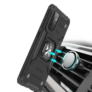 Wozinsky Ring Armor pancerne hybrydowe etui pokrowiec + magnetyczny uchwyt Samsung Galaxy A72 4G czerwony - Etui i futerały do telefonów - miniaturka - grafika 6