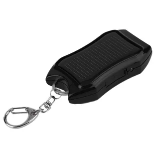 Powerbank Solarny Power Bank z latarką 1200mAh Brelok do kluczy plecaka Czarny - Powerbanki - miniaturka - grafika 11