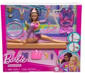 Lalki dla dziewczynek - Lalka Barbie Gimnastyczka Made To Move HRG53 z akcesoriami - miniaturka - grafika 1