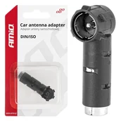 Inne akcesoria audio-wideo - Adapter antenowy redukcja wtyk din iso kątowy amio-03967 - miniaturka - grafika 1