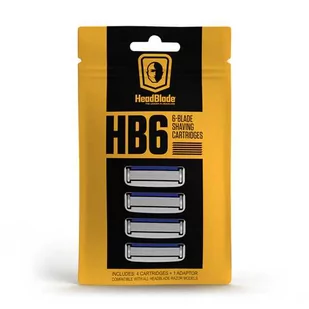 HeadBlade HB6 zapasowe wkłady do maszynki 6 ostrzy 4 szt - Maszynki do golenia i wkłady - miniaturka - grafika 1
