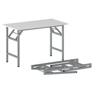 Stoły i stoliki do biura - B2B Partner Stół konferencyjny FAST READY z srebrnoszarym stelażem, 1100 x 500 x 750 mm, biały 499246 - miniaturka - grafika 1