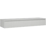 Szafki łazienkowe - Mexen Rivel szafka łazienkowa podumywalkowa 160 cm z blatem, 1 szuflada, ryflowana , szara mat - 91A20-16023-1-BFC62 - miniaturka - grafika 1