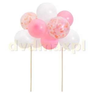 Meri Meri Topper na tort Balony różowe - Urodziny dziecka - miniaturka - grafika 1