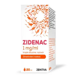 Zidenac krop.doust.,roztw. 1mg/ml 1but.po2 - Leki na alergię Zidenac krop.doust.,roztw. 1mg/ml 1but.po2 - Leki na alergię - miniaturka - grafika 2