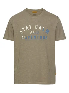 Camel Active Koszulka w kolorze khaki - Koszulki męskie - miniaturka - grafika 1