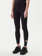 Legginsy - Puma Legginsy Essentials Metallic 685000 Czarny Slim Fit - miniaturka - grafika 1