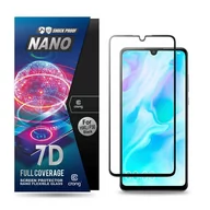 Szkła hartowane na telefon - Crong 7D Nano Flexible Glass - Szkło hybrydowe 9H na cały ekran Huawei P30 Lite - miniaturka - grafika 1