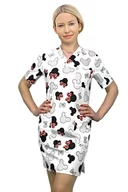 Odzież medyczna - Sukienka tunika medyczna kosmetyczna fartuch wzór 1046 kolekcja BLOOM 42 - miniaturka - grafika 1