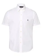 Koszule męskie - Polo Ralph Lauren Koszula męska Mężczyźni Regular Fit Bawełna biały jednolity button down, M - miniaturka - grafika 1