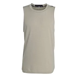 Koszulki sportowe męskie - adidas Męski tank D4T Tank, Silver Pebble, IB9017, M - grafika 1