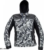 Odzież robocza - CERVA NEURUM CAMOUFLAGE kurtka z kapturem - męskia kurtka robocza, kaptur, 4 kieszenie, elastyczny materiał Trifibetex, nadruk moro, - antracyt 56 - miniaturka - grafika 1
