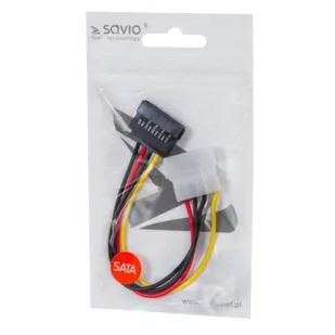 Elmak SAVIO AK-10 Kabel zasilający adapter Molex 4pin M - Kable komputerowe i do monitorów - miniaturka - grafika 3