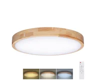 Lampy sufitowe - Solight WO8009- Oświetlenie ściemnialne LED SOLID OAK LED/48W/230V 3000-6500K śr. 39 cm + pilot - miniaturka - grafika 1