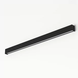 Nowodvorski Kinkiet STRAIGHT WALL LED SILVER L 122cm T8 22W czarny 7595 - Lampy ścienne - miniaturka - grafika 1