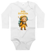 Body dla niemowląt - Body dziecięce Mały Astronauta W Żółtym Skafandrze Kosmonauta Kosmos 74/80 - miniaturka - grafika 1