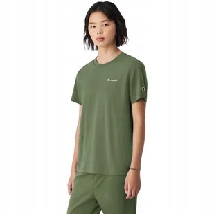 Koszulka damska Champion SS Tee zielona 118091 GS136 XL - Koszulki i topy damskie - miniaturka - grafika 1