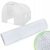 Szklarnie ogrodowe - Pokrycie do tunelu szklarniowego folia poszycie 4iQ 2x2m 4 m2 Białe - miniaturka - grafika 1