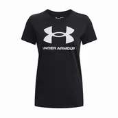 Koszulki sportowe damskie - Koszulka damska Under Armour Rival Logo SS Rozmiar: XS / Kolor: czarny - miniaturka - grafika 1