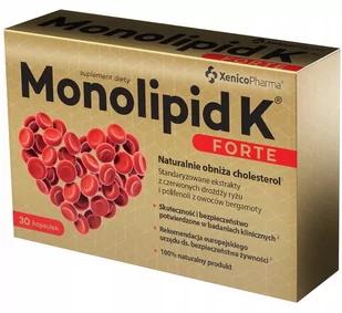 Xenico Pharma Monolipid K Forte Suplement diety 30 kaps. - Serce i układ krążenia - miniaturka - grafika 1