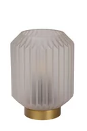 Lampy stojące - Lucide Nocna LAMPKA stojąca SUENO 45595/01/31 loftowa LAMPA stołowa złota biała 45595/01/31 - miniaturka - grafika 1