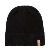 Czapki damskie - Męska czapka zimowa czarna - miniaturka - grafika 1