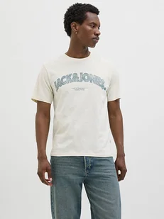 Jack & Jones Koszulka "Almeria" w kolorze białym - Koszulki męskie - miniaturka - grafika 1