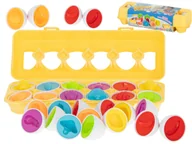 Sortery dla dzieci - Jajka Sorter Układanka Edukacyjna Dopasuj Kształty Montessori Puzzle 12 szt - miniaturka - grafika 1