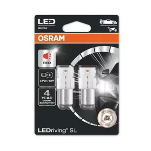 Żarówki Osram Led P21/5W 7528Drp-02B (2 Sztuki) Czerwone - Żarówki samochodowe - miniaturka - grafika 1