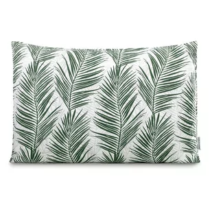Poduszka dekoracyjna TROPICAL BONAIRE kolor butelkowa zieleń liście drukowany styl nowoczesny do wewnątrz 50x70 ameliahome - CUS - Poduszki dekoracyjne - miniaturka - grafika 1