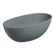 Wanny - OMNIRES SHELL148WWAG SHELL M+ wanna wolnostojąca, 148x75 cm, z syfonem ash grey - miniaturka - grafika 1