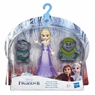 Hasbro Figurki Frozen 2 Kraina Lodu II Mini Elsa i Trole - Figurki dla dzieci - miniaturka - grafika 1