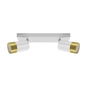Lampy sufitowe - Sufitowa lampa regulowana Puzon 04277 Ideus reflektorki tubki biały złoty - miniaturka - grafika 1
