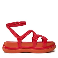 Sandały damskie - Sandały Melissa Melissa Buzios Ad 33979 Czerwony - miniaturka - grafika 1