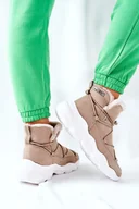 Śniegowce damskie - Śniegowce Ocieplane Big Star II274263 Beżowe -38 - miniaturka - grafika 1