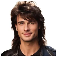 Dodatki do strojów karnawałowych - Peruka lata 80 retro vintage przebranie długie włosy - miniaturka - grafika 1